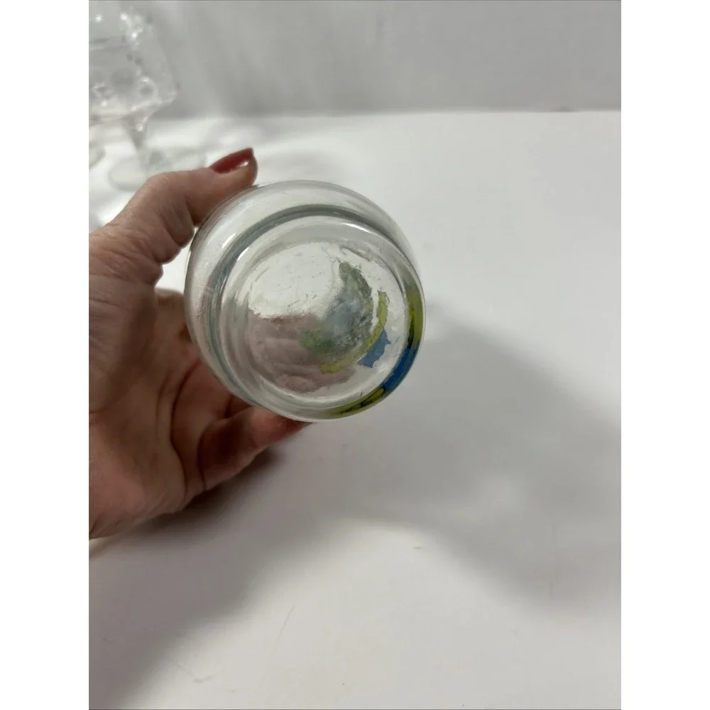 Vintage 12 Days Of Christmas 10th Day Water Glass‎